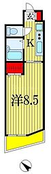 マリンパレス新田町 1Kの間取図画像