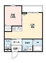 LOTUSChiba 1LDKの間取図画像