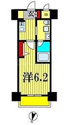 ステージグランデ本千葉 1Kの間取図画像