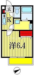 リブリ・千葉寺 1Kの間取図画像