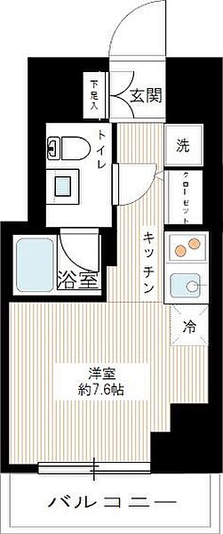 スパシエ横浜アルト 0704｜神奈川県横浜市中区寿町1丁目(賃貸マンション1R・7階・20.56㎡)の写真 その2