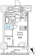 ベルファース八丁堀Ｗｅｓｔ 304 ｜ 東京都中央区八丁堀3丁目8-1（賃貸マンション1DK・3階・25.27㎡） その2