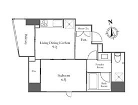 ライオンズフォーシア白金高輪  ｜ 東京都港区白金1丁目11-17（賃貸マンション1LDK・3階・38.77㎡） その2