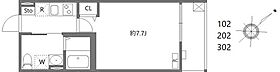 ログライフ東六郷  ｜ 東京都大田区東六郷1丁目6（賃貸アパート1K・3階・22.31㎡） その2