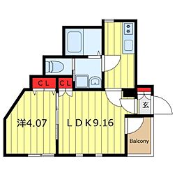 間取図画像 1LDK