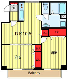 間取図画像 2LDK