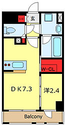 COMFORIA台東根岸 1DKの間取図画像