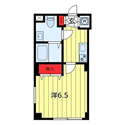 b'CASA東日暮里 1Kの間取図画像