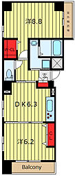 Verdesian 2DKの間取図画像