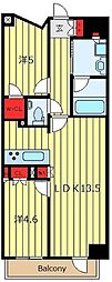 オープンレジデンシア日暮里 2LDKの間取図画像