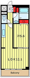 SunParkCity東日暮里 1LDKの間取図画像