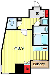ユニーブル田端新町 ワンルームの間取図画像