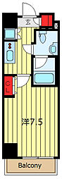 MAKESDESIGN町屋 1Kの間取図画像