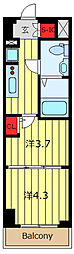 COMFORIALIV根岸二丁目 1DKの間取図画像