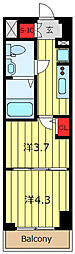 COMFORIALIV根岸二丁目 1DKの間取図画像