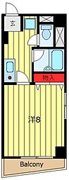 maisonS.K.M 1Kの間取図画像