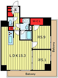 ステイシス町屋 2LDKの間取図画像