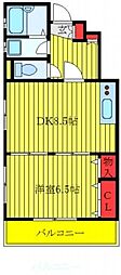 プランドール 1LDKの間取図画像