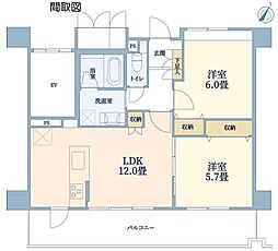 間取図画像 2LDK