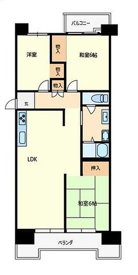 3LDK 間取り