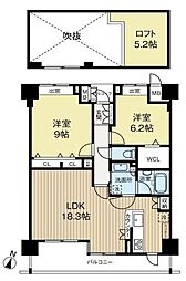 間取図画像 2LDK