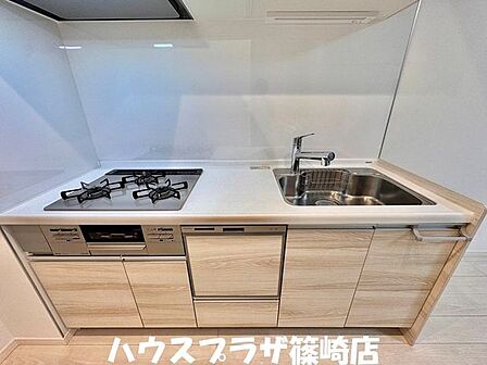 食器洗い乾燥機が設置されているシステムキッチンです。