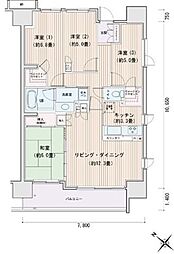 エスティメゾン豊洲レジデンスB棟 4LDKの間取図画像