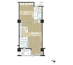 ParkAxis恵比寿 1LDKの間取図画像