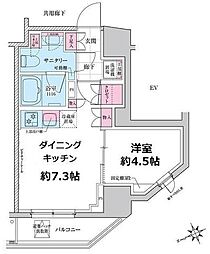 ステラメゾン三軒茶屋 1DKの間取図画像