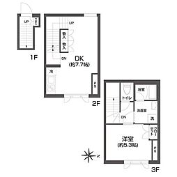 UVAS池袋 1LDKの間取図画像