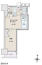 エスティメゾン錦糸町2 1DKの間取図画像