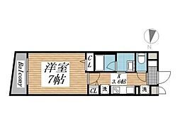 世田谷区下馬6丁目マンション 1Kの間取図画像