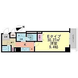グラーノ西早稲田 1Kの間取図画像