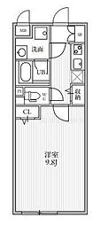 ザパームス大島 1Kの間取図画像