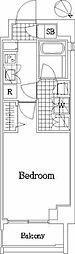 ザ・レジデンス・オブ・トーキョーKK06 1Kの間取図画像