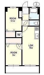 下落合グリーンパーク 2LDKの間取図画像