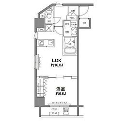 コンフォリア新宿御苑2 1LDKの間取図画像
