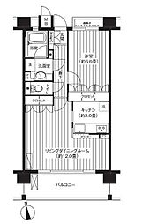 パシフィーク品川 1LDKの間取図画像