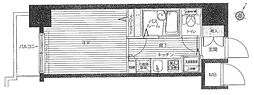 トーシンフェニックス田町 1Kの間取図画像