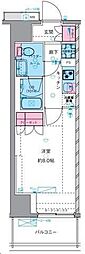 ジェノヴィア四谷三丁目グリーンヴェール 1DKの間取図画像