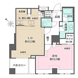 ザ・パークハウスグラン南青山 1LDKの間取図画像
