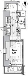 MAKESDESIGN神楽坂 1Kの間取図画像