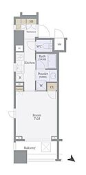 ステージグランデ新川 1Kの間取図画像