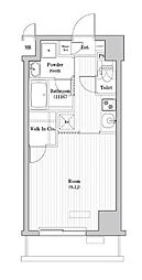 レジデンス北大塚 1Kの間取図画像