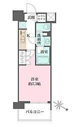 ザ・パークハビオ目黒 1Kの間取図画像