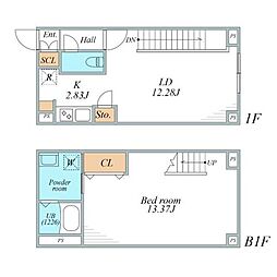 リーガランド文京千石 1LDKの間取図画像