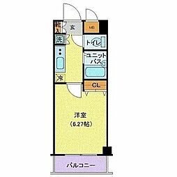アヴィニティー東中野 1Kの間取図画像