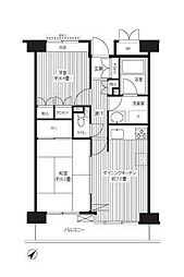 ステラメゾン武蔵小山 2DKの間取図画像