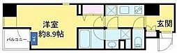 ダブルゲートタワー(W-gates Tower) 1Kの間取図画像