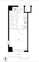 ルーブル大井町参番館 1Kの間取図画像